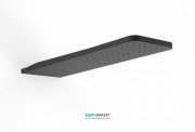 Верхній душ зі стіни Tres Inox 160х550 мм 1 тип струменя чорний матовий 29990306NM