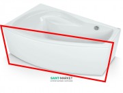 Панель для ванни PoolSpa Nicole 150х90 фронтальна L ліва акрил білий PWONO10OP000000