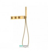 Термостат для душа Tres Block System colors 4 потребителя матовое золото 20725491OM