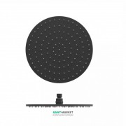 Верхний душ Tres Ø 300 мм с шарниром черный матовый 13413730NM
