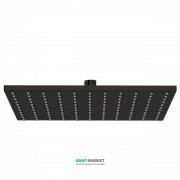 Верхній душ Tres 300х300 мм з шарніром чорний матовий 13413830NM