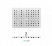 Верхний душ Tres 320х220 мм с шарниром белый матовый 29963202BM