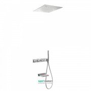 Душова система Tres Block System термостатична з верхнім і ручним душем хромотерапія 20735307