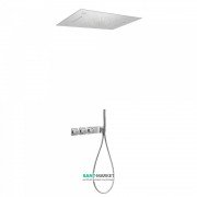 Душевая система Tres Block System термостатическая с верхним и ручным душем хромотерапия 20735404