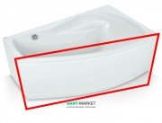 Панель для ванни PoolSpa Nicole 150х80 фронтальна R правая акрил білий PWOOJ10OP000000