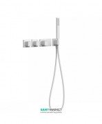 Термостат для душу Tres Block System colors 4 споживача білий матовий 20725491BM