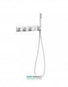 Термостат для душу Tres Block System colors 4 споживача білий матовий 20735491BM