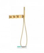 Термостат для душу Tres Block System colors 4 споживача матове золото 20735491OM