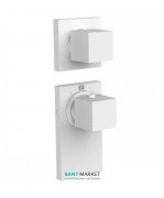 Термостат для душу Tres Block System colors 2 споживача білий матовий 20625299BM