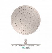 Верхний душ Tres Ø 300 мм с шарниром сталь 13413730AC