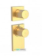 Термостат для душу Tres Block System colors 1 споживач матове золото 20635199OM