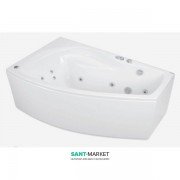 Ванна аеро- та гідромасажна акрилова PoolSpa Nicole 150х80 L ліва система Smart 2 + білий PHAOE10ST2C1960