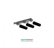 Комплект для попереднього монтажу настінного змішувача Dornbracht для кухні на 3 отвори вилив зліва хром 35 713 970 90