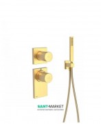 Термостат для душу Tres Block System colors 2 споживача матове золото 20635291OM