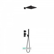 Душевая система Tres Block System colors термостатическая черный матовый 20625201NM