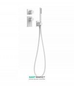 Термостат для душу Tres Block System colors 2 споживача білий матовий 20635291BM