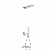 Душевая система Tres Cuadro Tres с верхним и ручным душем хром 00618003