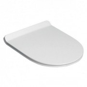 Сидіння з кришкою для унітазу Flaminia App Soft Close тонке з мікроліфтом молочно-білий матовий QKCW05 Latte
