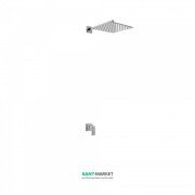 Душевая система скрытого монтажа Tres Cuadro Tres с однорычажным смесителем хром 106377