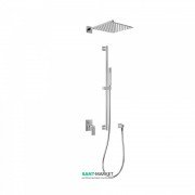 Душова система Tres Cuadro Tres з верхнім і ручним душем хром 106985
