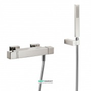 Термостат для душа Tres Slim colors с ручным душем сталь 20216409AC