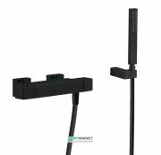 Термостат для душу Tres Slim colors з ручним душем чорний матовий 20216409NM