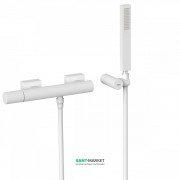 Змішувач для душу Tres Project colors одноважільний з ручним душем білий матовий 21116701BM