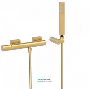 Змішувач для душу Tres Project colors одноважільний з ручним душем золото матовий 21116701OM