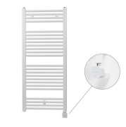 Полотенцесушитель електричний Zehnder Virando з теном NEX прихованого монтажу білий AB-120-050-9016-NEX-HID