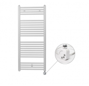 Полотенцесушитель электрический Zehnder Virando с тэном HEC с проводом белый AB-120-060-9016-HEC-SC