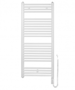 Полотенцесушитель електричний Zehnder Virando з теном HOTS з проводом білий AB-120-060-9016-HOTS-SC