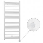 Полотенцесушитель электрический Zehnder Virando с тэном NEX с проводом белый AB-120-060-9016-NEX-SC