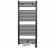 Полотенцесушитель комбінований Zehnder Virando з теном NEX прихованого монтажу чорний матовий AB-120-050-9017-NEX-MB