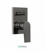 Змішувач для душу Tres Project colors одноважільний вбудований на 2 споживача чорний метал 21118001KM