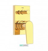 Смеситель для душа Tres Project colors однорычажный встраиваемый на 2 потребителя золото 21118001OR