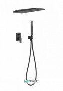 Душевая система Tres Project colors с однорычажным встроенным смесителем черный матовый 21198092NM