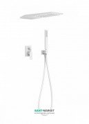 Душова система Tres Project colors з одноважільним вбудованим змішувачем білий матовий 21198092BM