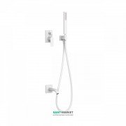 Душевая система Tres Project colors с однорычажным встроенным смесителем и изливом белый матовый 21118003BM