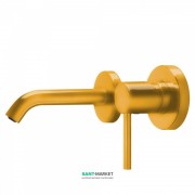 Змішувач для раковини Tres Study colors настінний янтарно-жовтий 26220080TAM