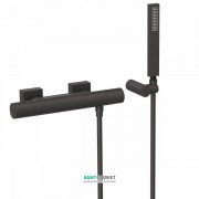 Термостат для душу Tres Project colors двовентильний з ручним душем чорний матовий 21116409NM