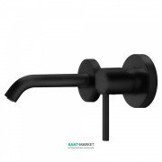 Змішувач для раковини Tres Study colors одноважільний настінний чорний матовий 26220080NM