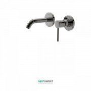 Змішувач для раковини Tres Study colors настінний чорний метал 26220080KM