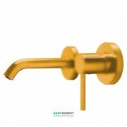 Смеситель для раковины Tres Study colors настенный янтарно-желтый 26220080TAM