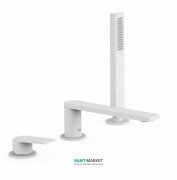 Змішувач на борт ванни Tres Project colors одноважільний білий матовий 21116101BM