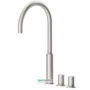 Смеситель на борт ванны Tres Study colors двухвентильный сталь 06110502AC