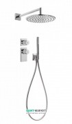 Душевая система Tres Block System с термостатом и верхним душем хром 20635201