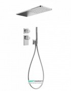 Душова система Tres Block System з термостатом і верхнім душем хром 20635202
