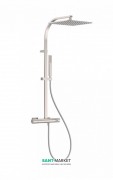 Душевая стойка Tres Project colors термостатическая c верхним и ручным душем сталь 21139501AC