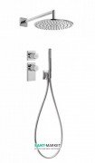 Душевая система Tres Block System с термостатом и верхним душем хром 20635201