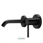 Змішувач для раковини Tres Study colors одноважільний настінний чорний 26220080TNE